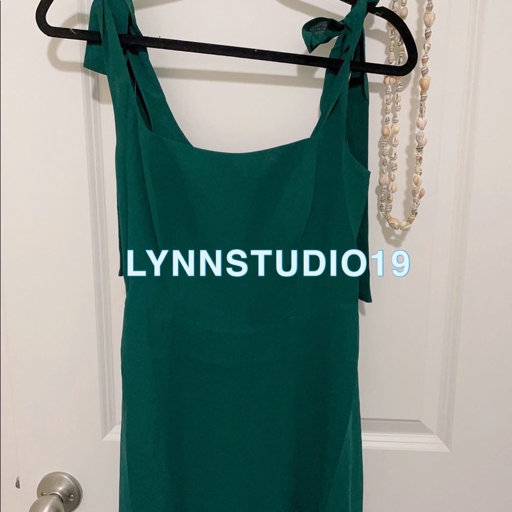 NWOT Reformation Twilight Dress Emerald - Picture 4 of 6
